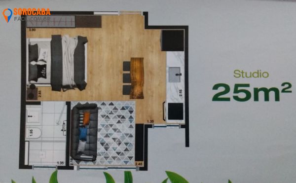 Apartamento em Jd. Betânia, Sorocaba - Residencial vale verde das araucárias - Foto 3